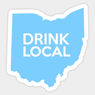 Ohio Drink Local OH Blue Sticker